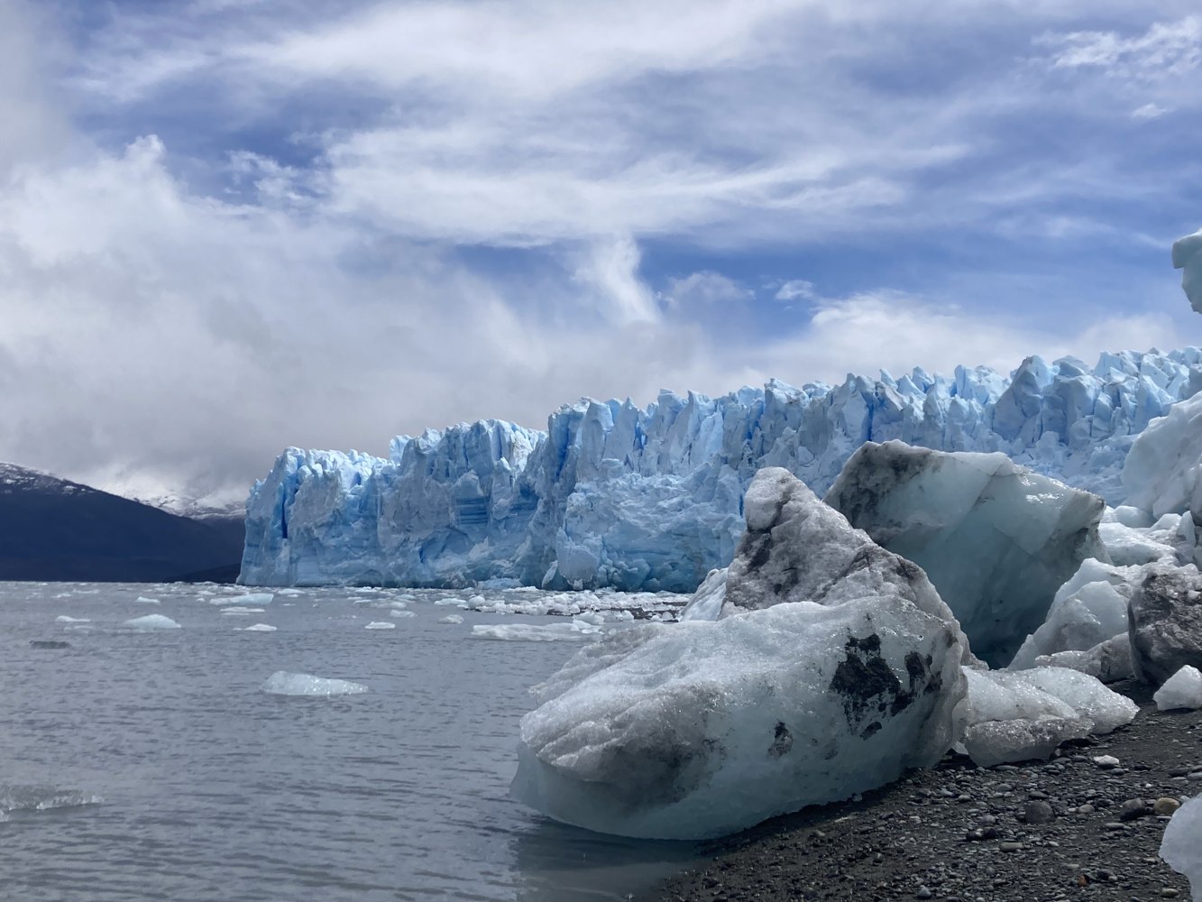 Glacier fieldwork landscape