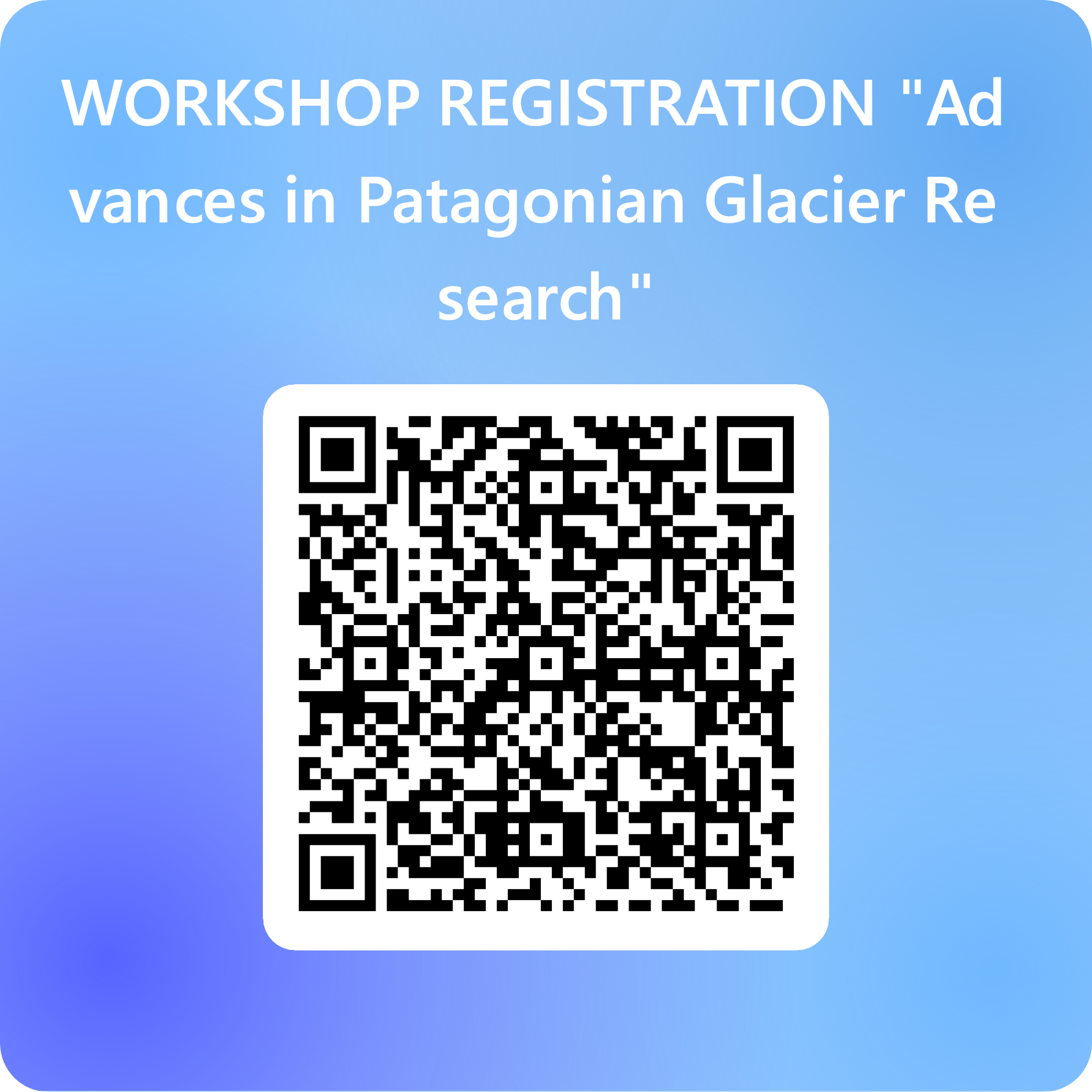 QR code for workshop registration